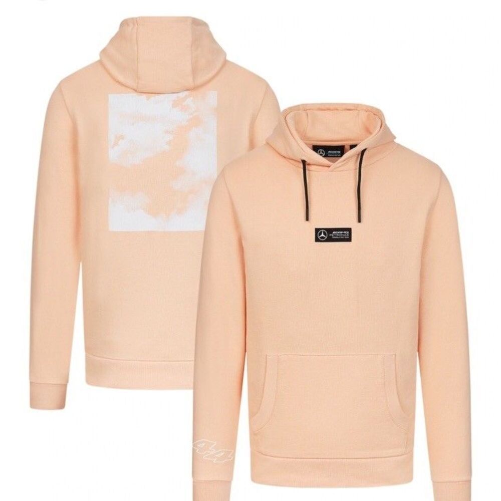 Mercedes AMG F1 Lewis Hamilton Singapore GP 2022 Orange Hoodie Sweatshirt M